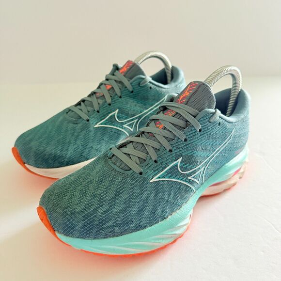 Mizuno Wave Rider 26 Running Shoes Gray Breathable Cushioning Sz 7.5- No Insoles - Picture 9 of 9
